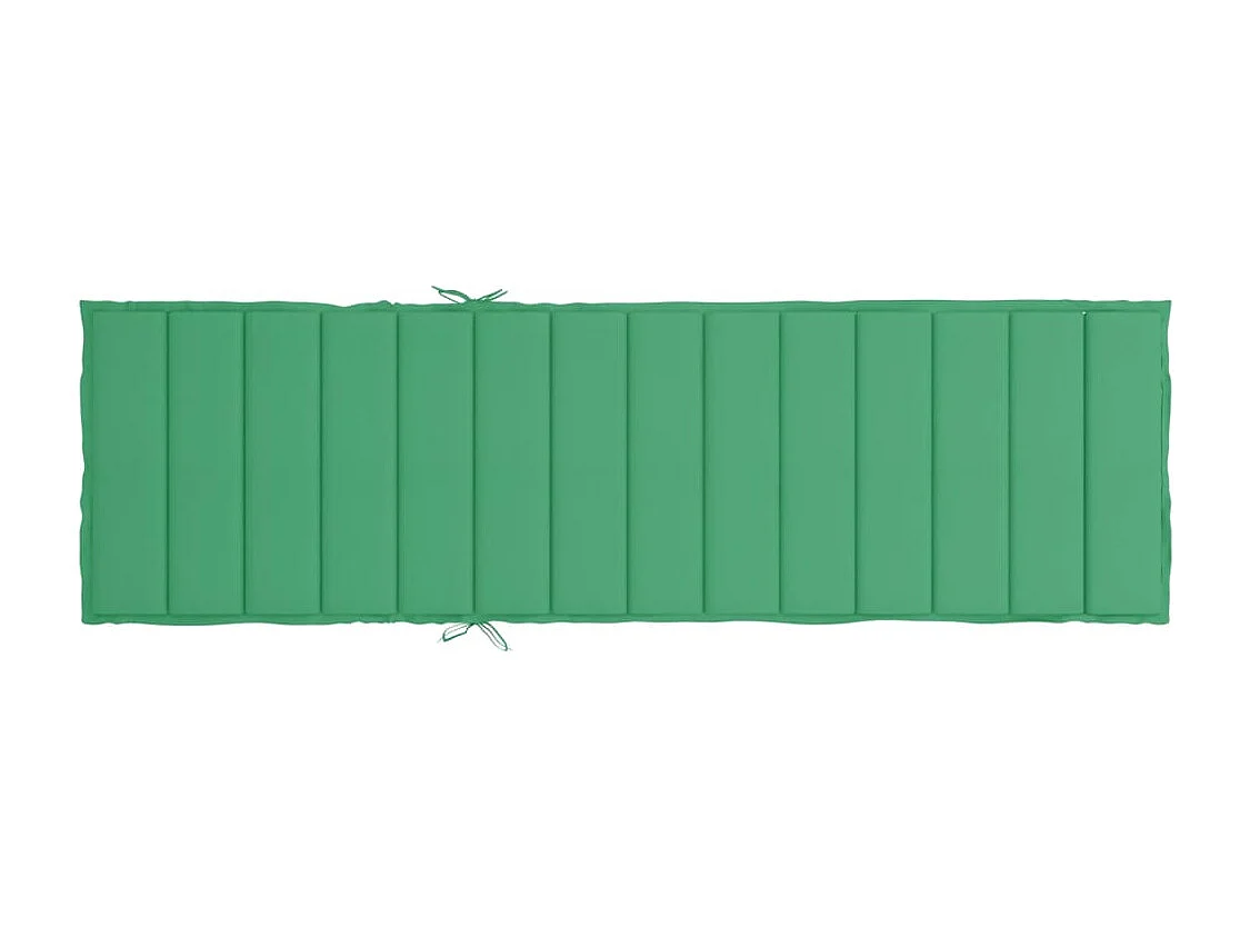Coussin de chaise longue vert 200x60x3 cm tissu oxford