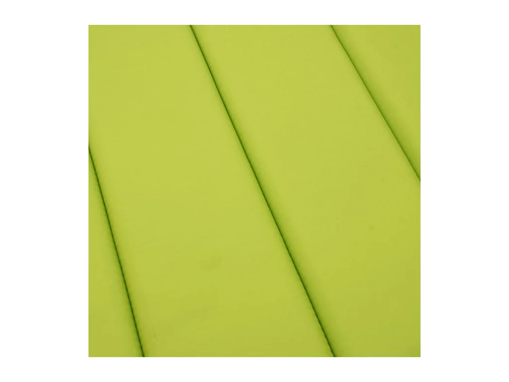 Cojín de tumbona de tela Oxford verde claro 186x58x3 cm