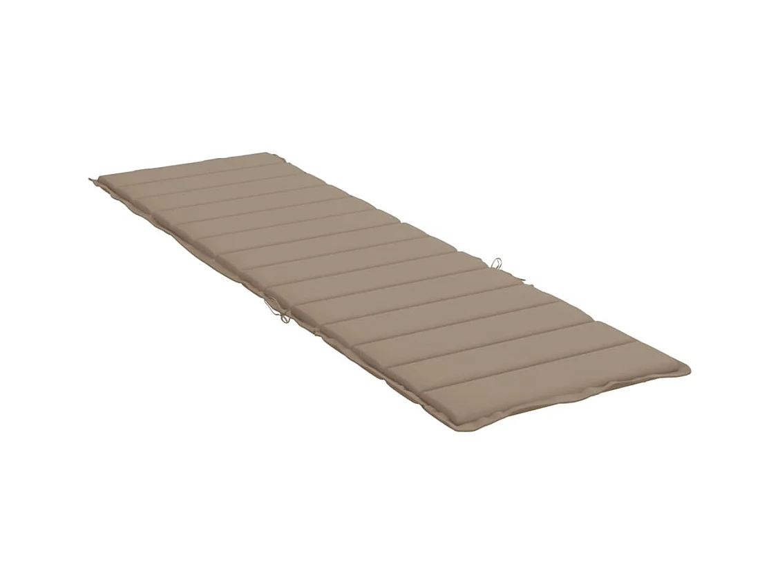 Almofadão para espreguiçadeira tecido oxford cinza-acastanhado