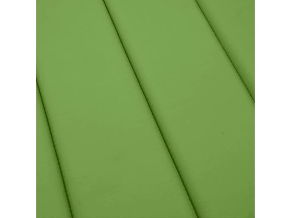Coussin de chaise longue vert mélangé 186x58x3 cm tissu