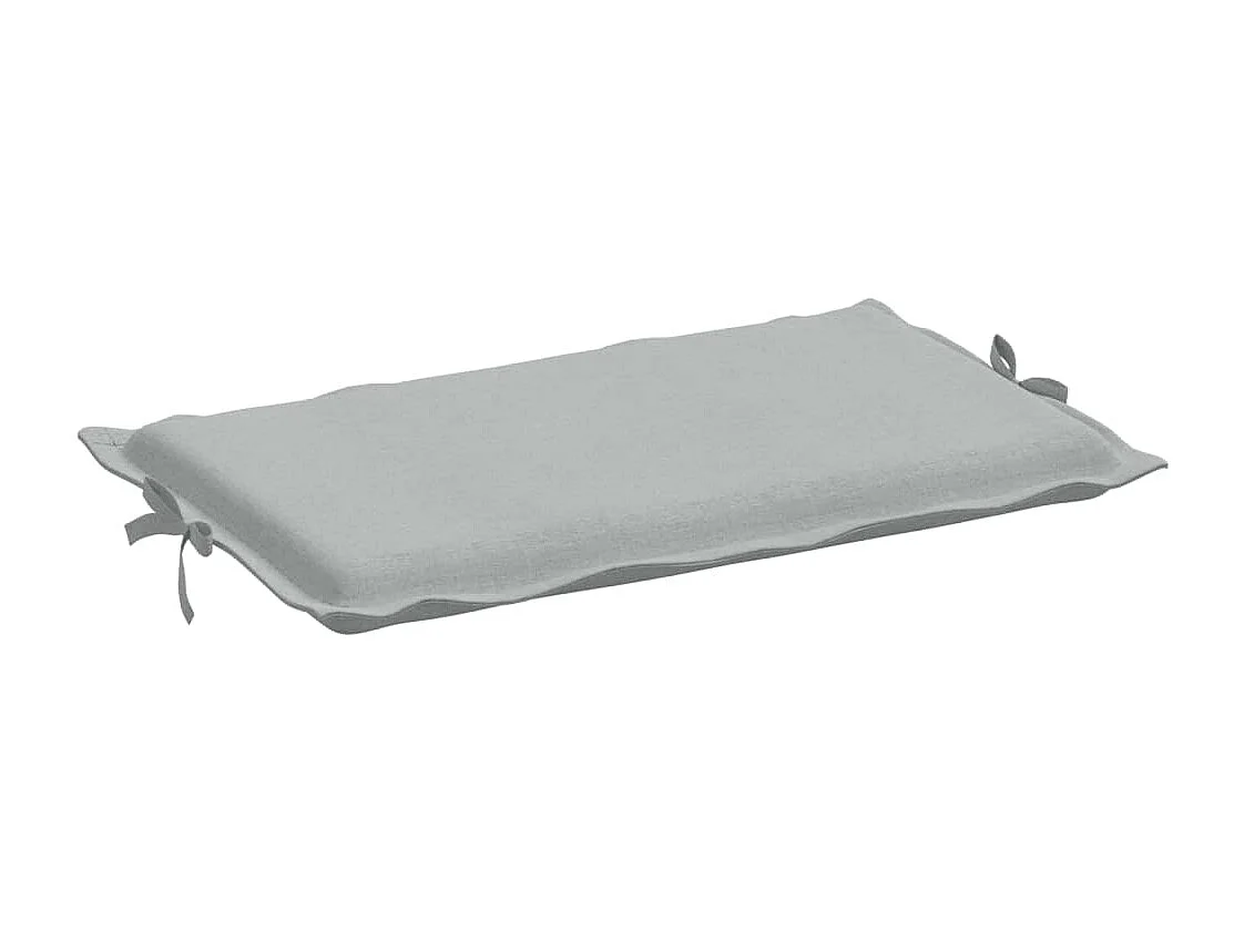 Cojín para tumbona tela gris claro melange 186x58x3 cm