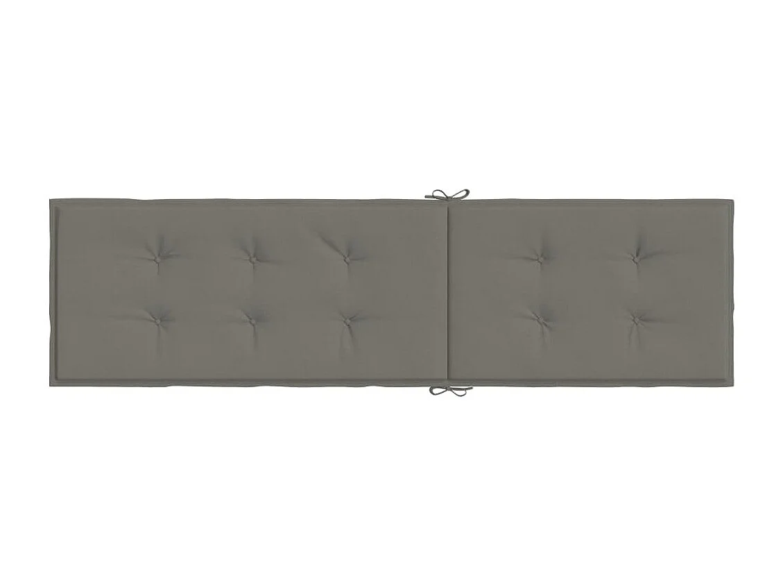 Coussin de chaise longue gris foncé mélangé (75+105)x50x3 cm