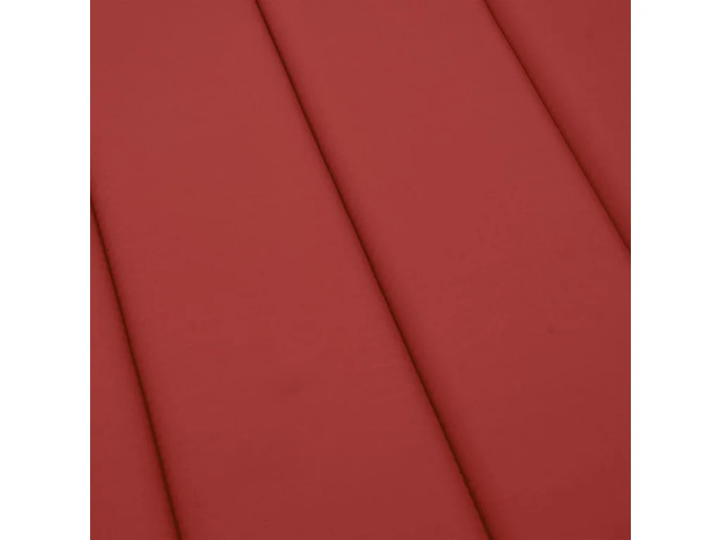 Cojín de tumbona de tela Oxford rojo 200x70x3 cm