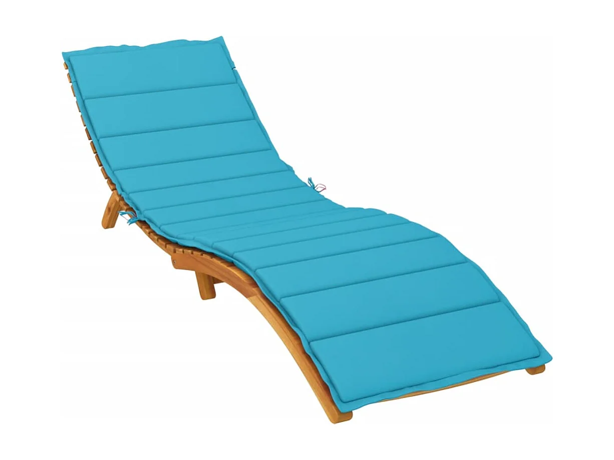 Coussin de chaise longue turquoise tissu oxford