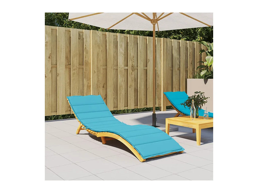 Coussin de chaise longue turquoise tissu oxford
