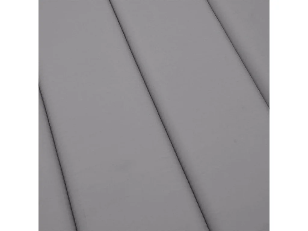 Cojín de tumbona de tela Oxford gris 200x50x3 cm