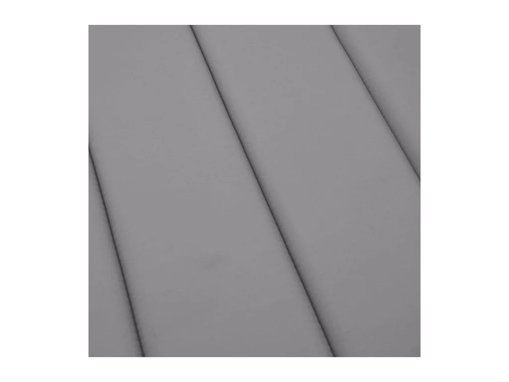 Cojín de tumbona de tela Oxford gris 200x60x3 cm