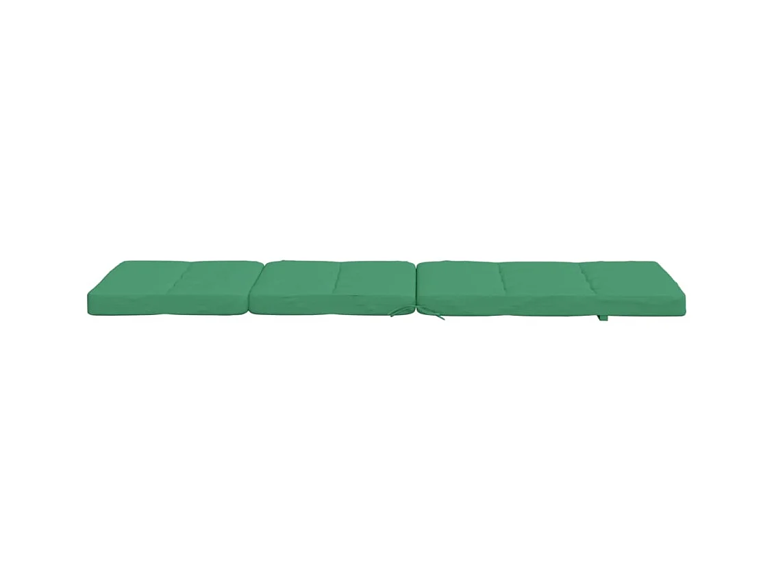 Coussins de chaise longue lot de 2 vert tissu oxford