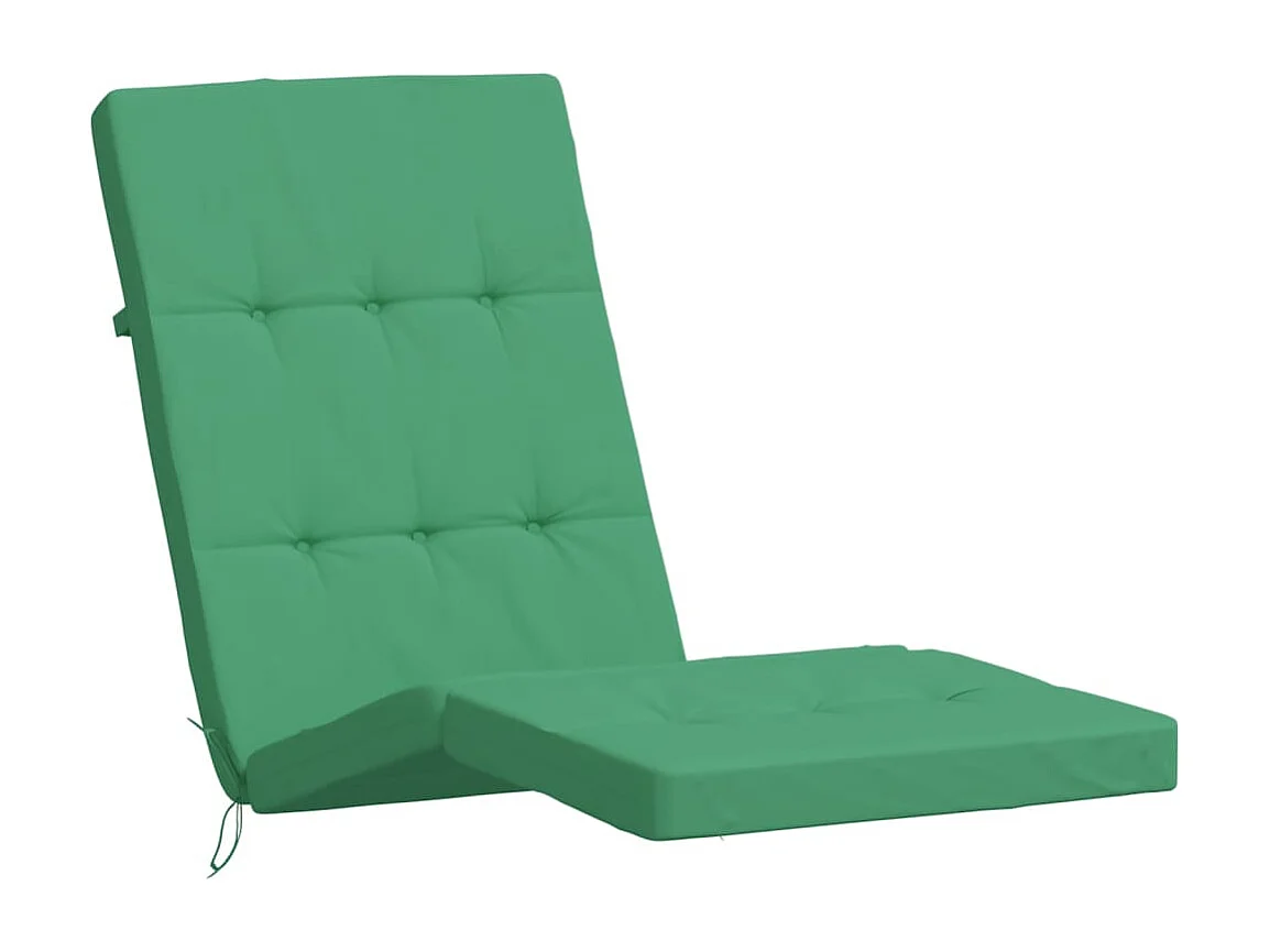 Coussins de chaise longue lot de 2 vert tissu oxford