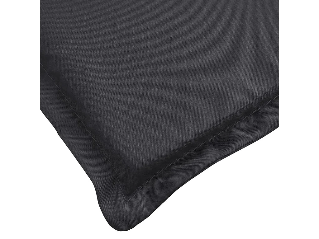 Coussin de chaise longue noir 186x58x3 cm tissu oxford