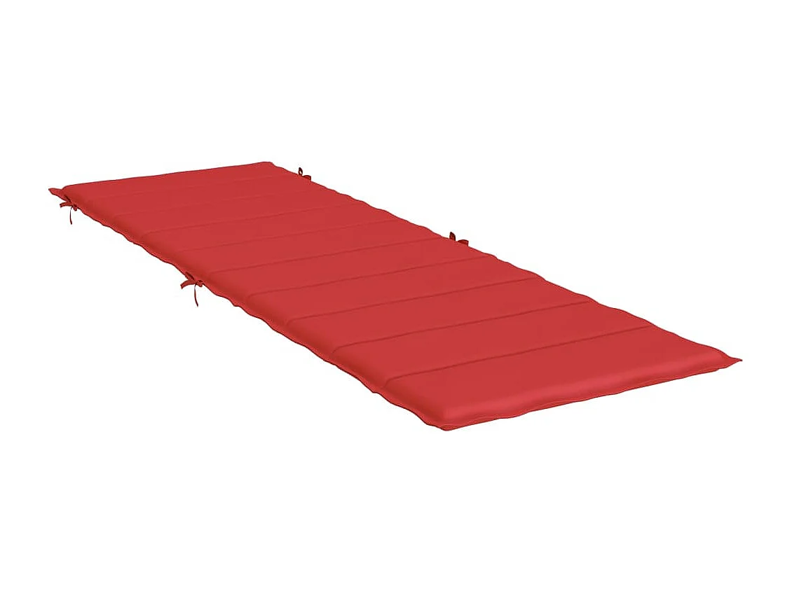 Coussin de chaise longue rouge 186x58x3 cm tissu oxford