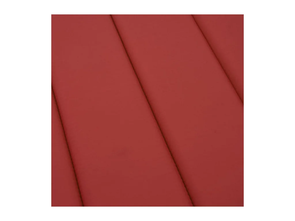 Cojín de tumbona de tela Oxford rojo 186x58x3 cm