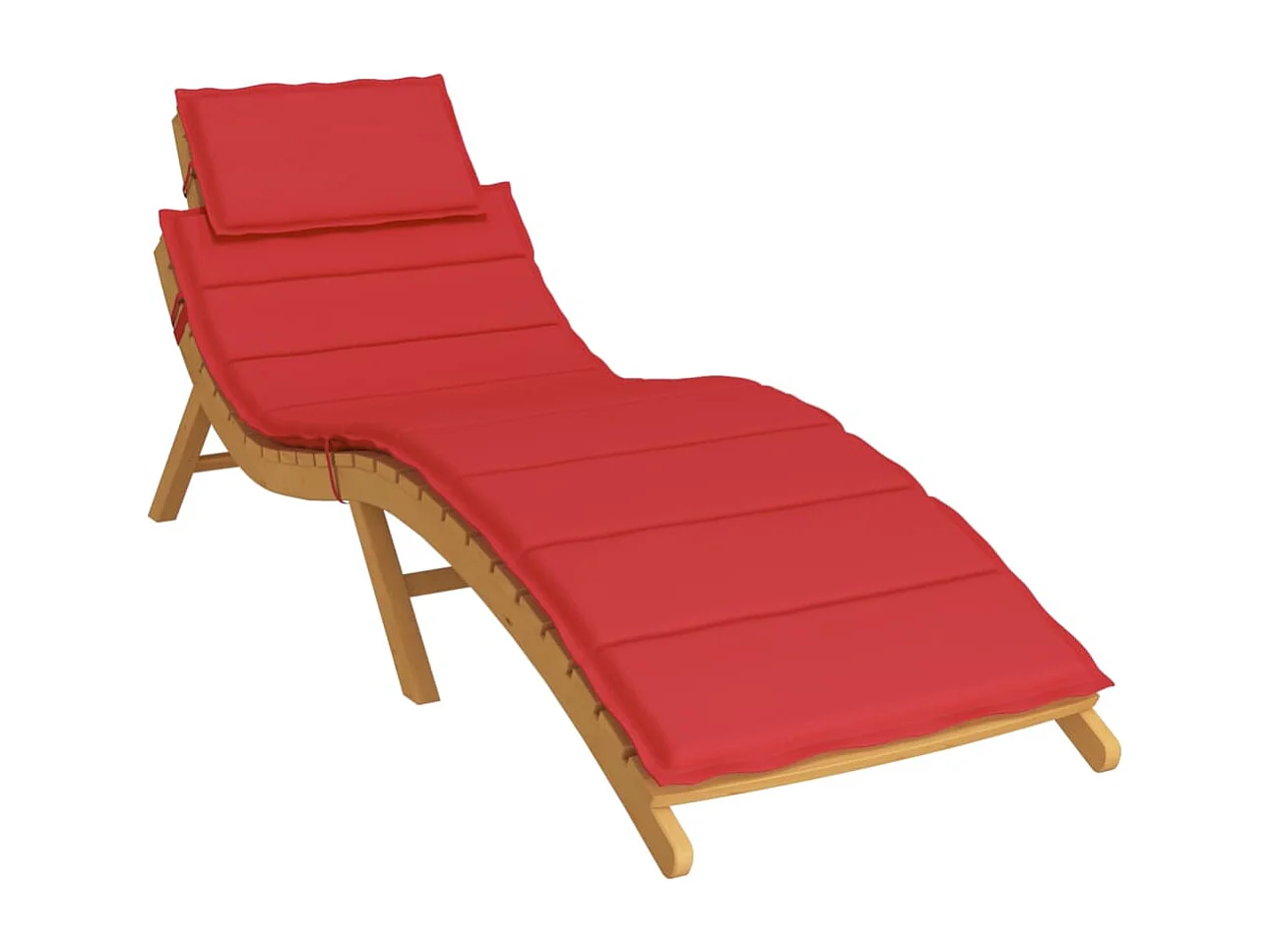 Coussin de chaise longue rouge 186x58x3 cm tissu oxford