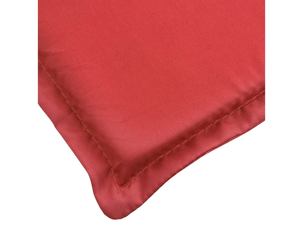 Coussin de chaise longue rouge 186x58x3 cm tissu oxford