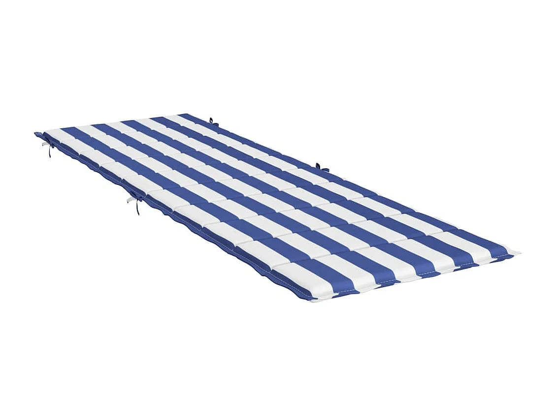 Almofadão para espreguiçadeira tecido oxford riscas azul/branco