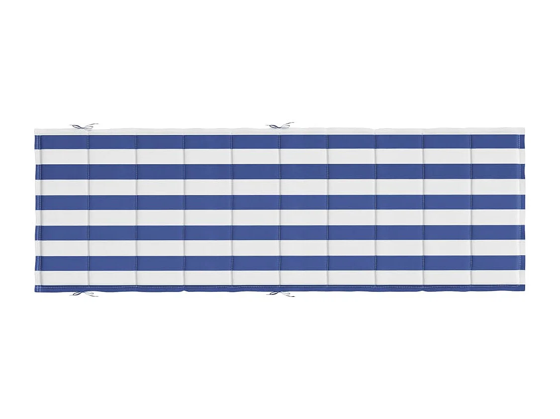 Almofadão para espreguiçadeira tecido oxford riscas azul/branco