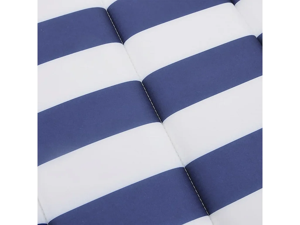 Almofadão para espreguiçadeira tecido oxford riscas azul/branco