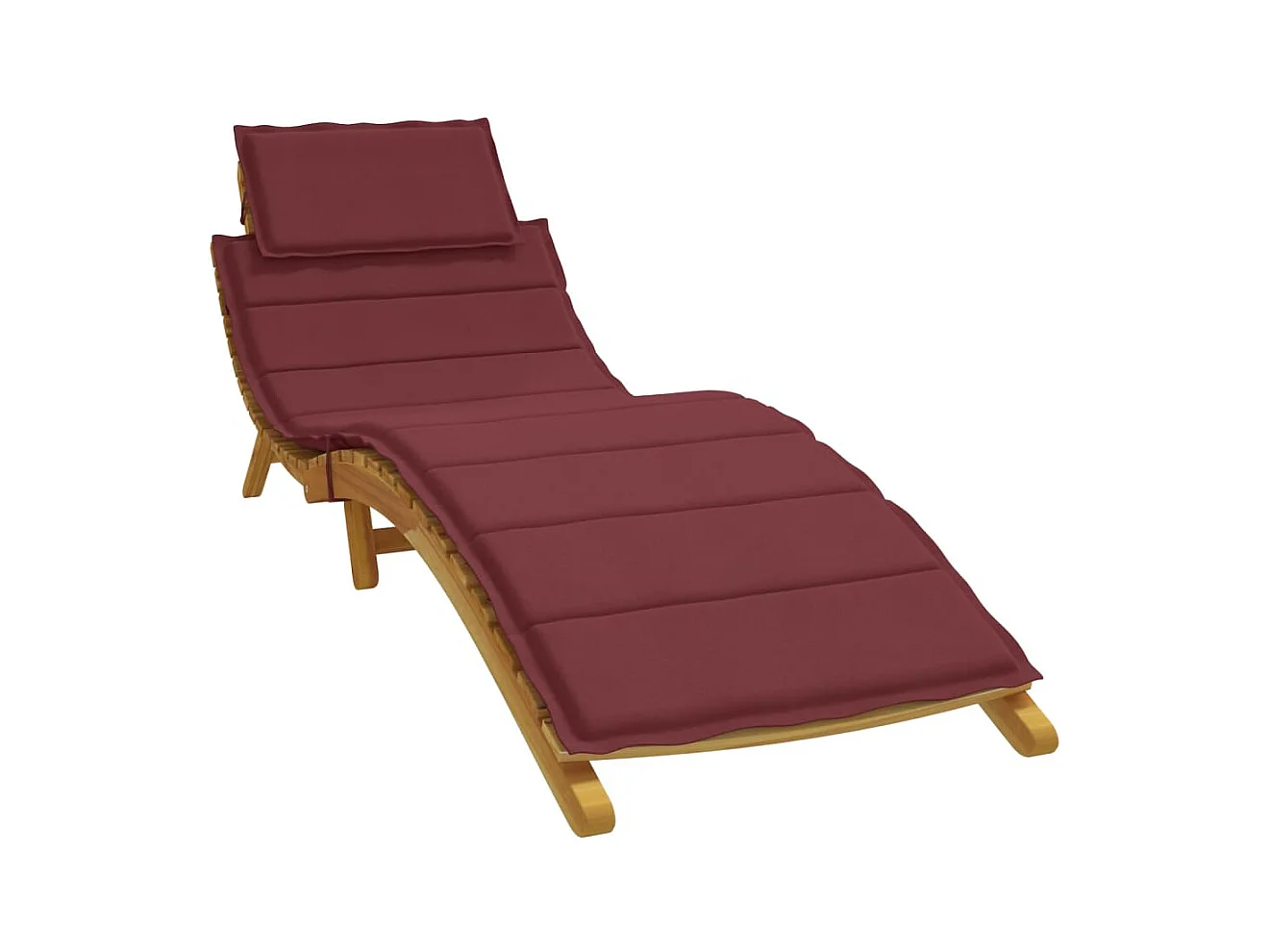 Coussin de chaise longue rouge bordeaux mélangé 186x58x3 cm