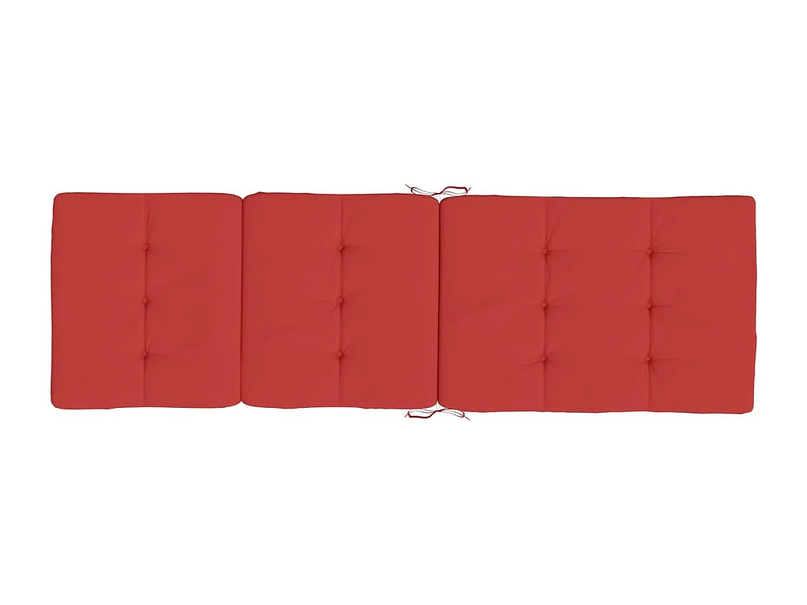 Almofadões para cadeira de terraço 2 peças tecido oxford vermelho