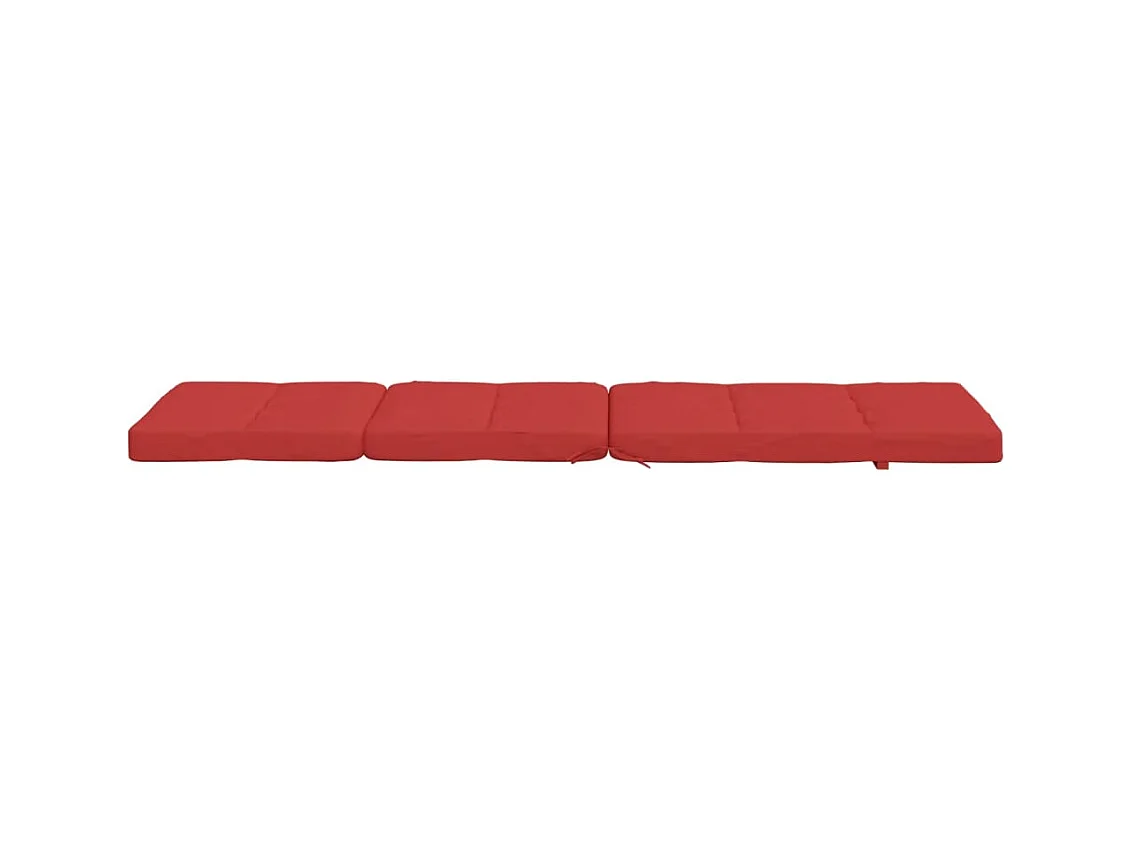 Coussins de chaise longue lot de 2 rouge tissu oxford