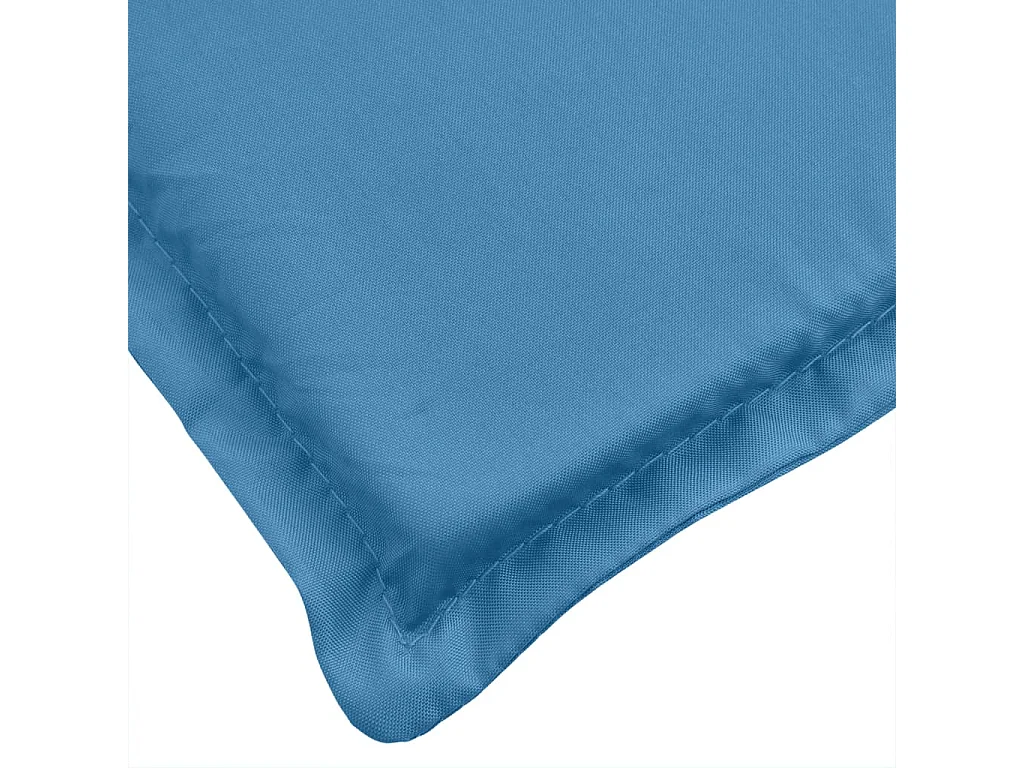 Cojín para tumbona tela azul melange 200x60x4 cm