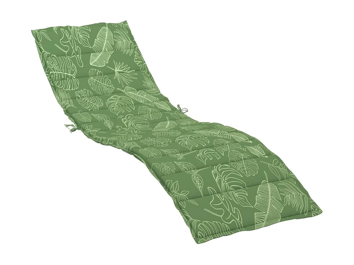 Coussin de chaise longue à motif de feuilles tissu oxford
