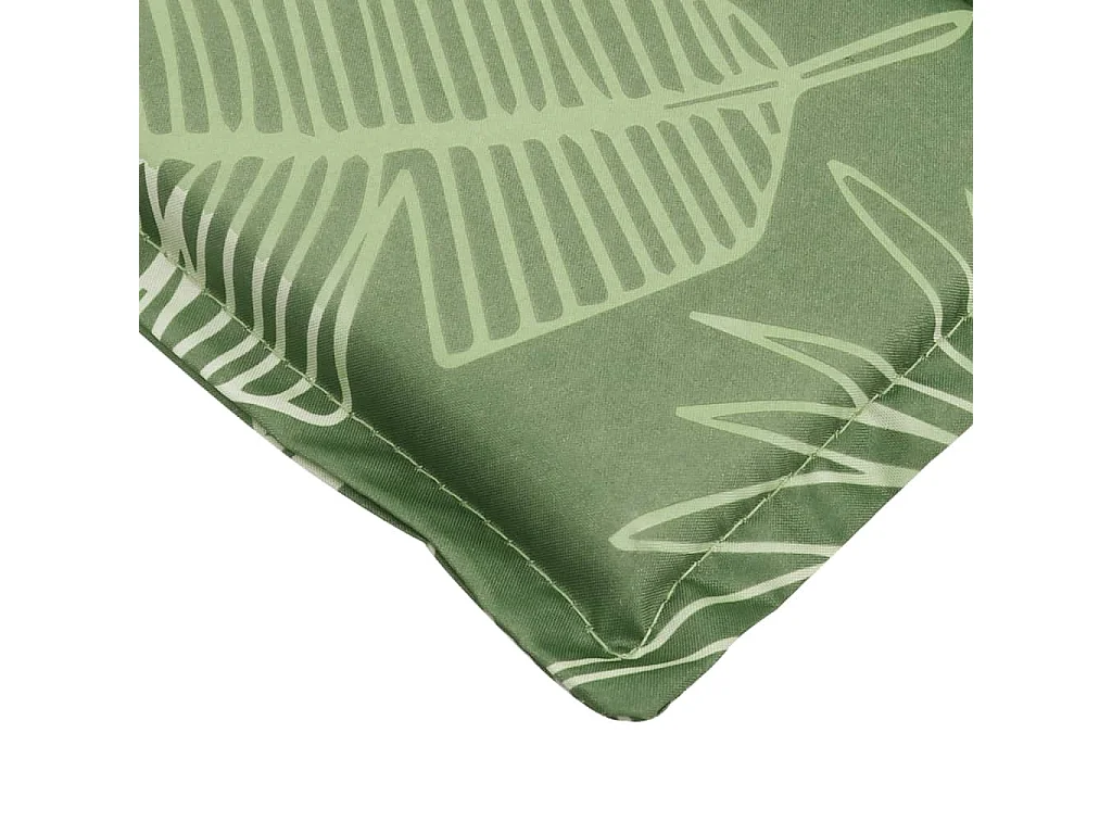 Coussin de chaise longue à motif de feuilles tissu oxford