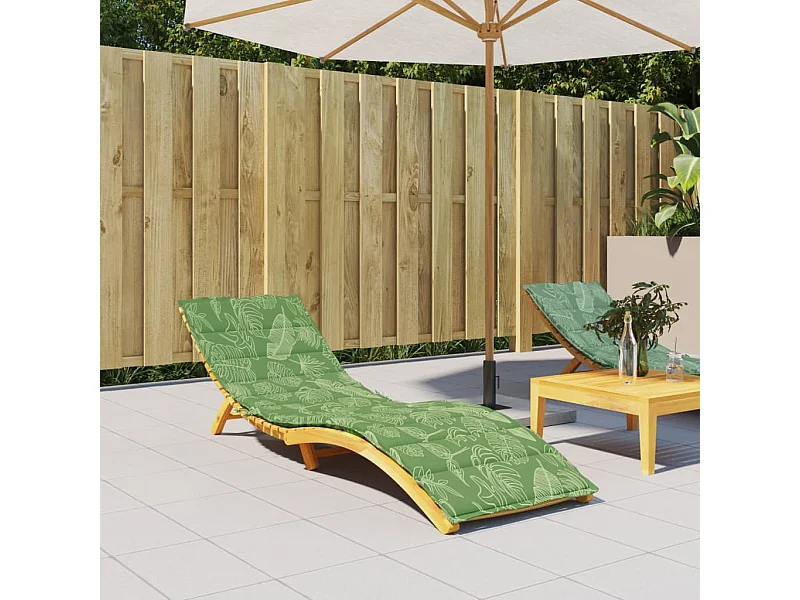 Coussin de chaise longue à motif de feuilles tissu oxford