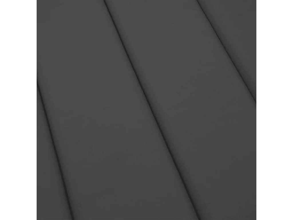 Coussin de chaise longue anthracite mélangé 200x50x4 cm tissu