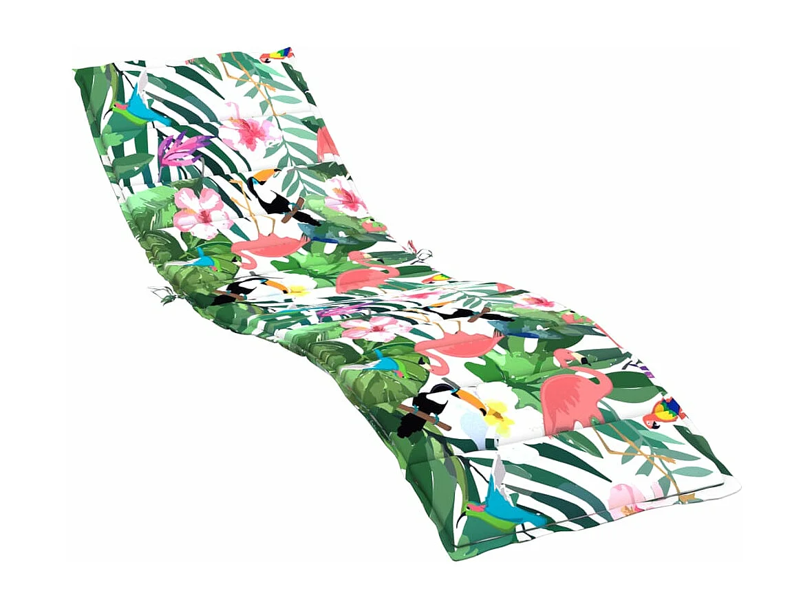 Coussin de chaise longue multicolore tissu oxford