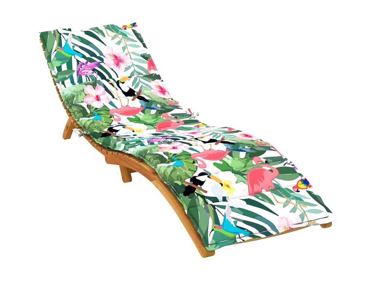 Coussin de chaise longue multicolore tissu oxford