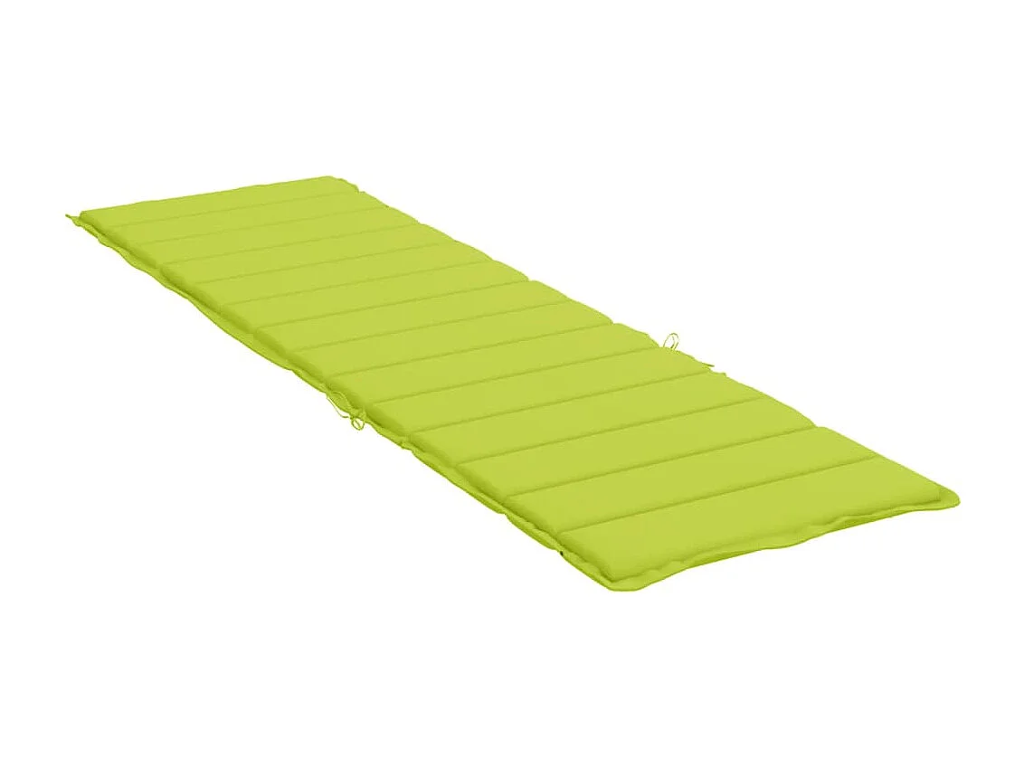 Coussin de chaise longue vert vif 200x50x3 cm tissu oxford