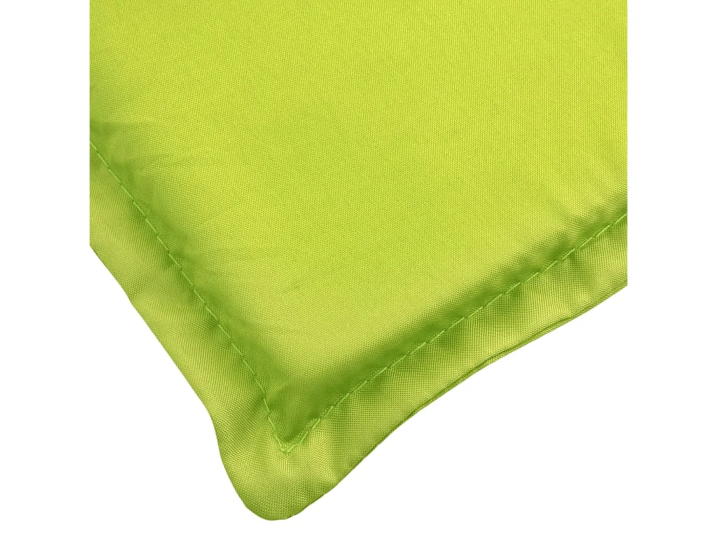 Coussin de chaise longue vert vif 200x50x3 cm tissu oxford