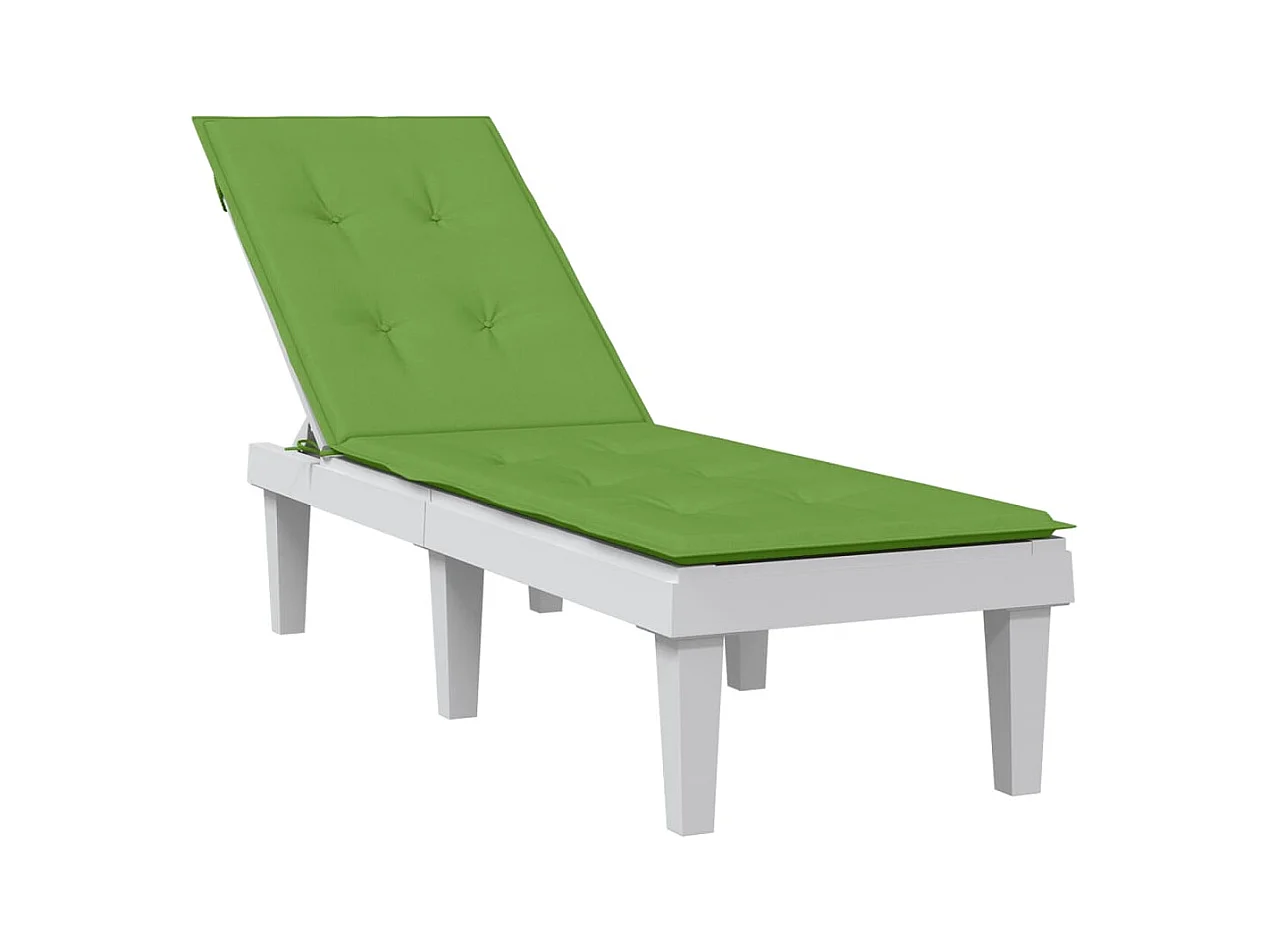 Coussin de chaise longue vert mélangé (75+105)x50x3 cm tissu