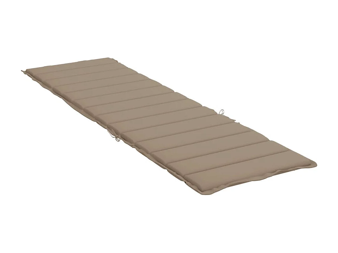 Coussin de chaise longue taupe 200x50x3 cm tissu oxford
