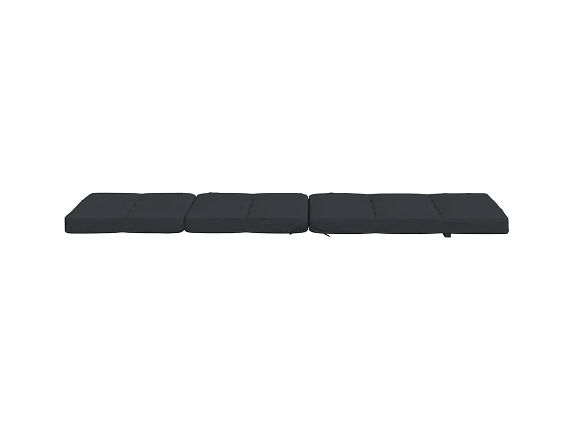 Coussins de chaise longue lot de 2 noir tissu oxford