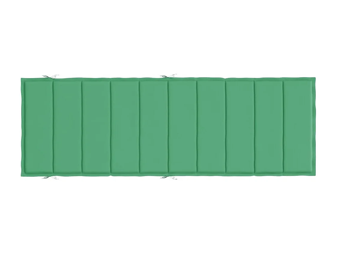 Coussin de chaise longue vert 186x58x3 cm tissu oxford