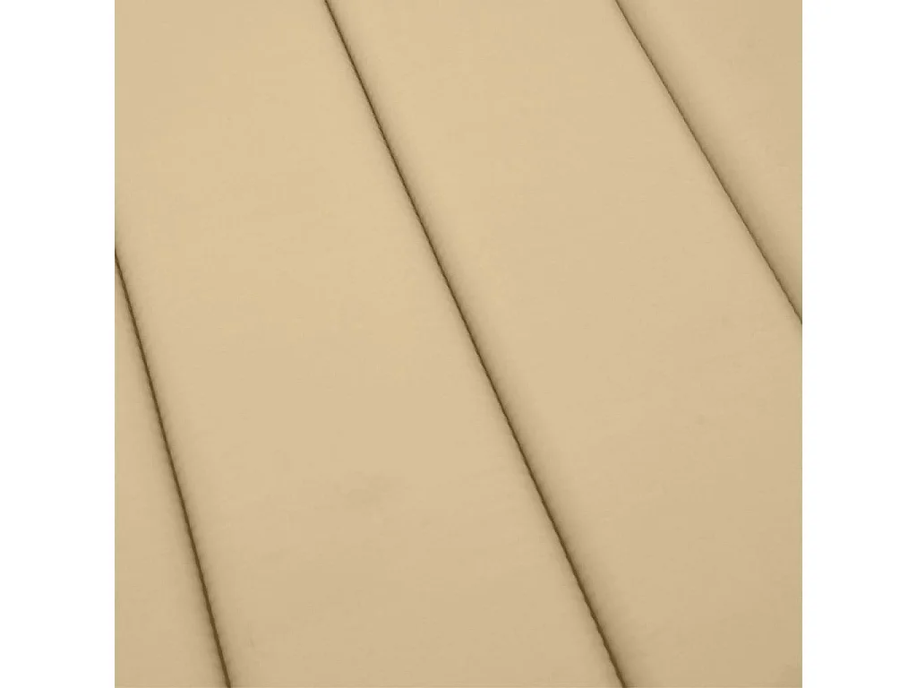 Coussin de chaise longue beige mélangé 200x50x4 cm tissu