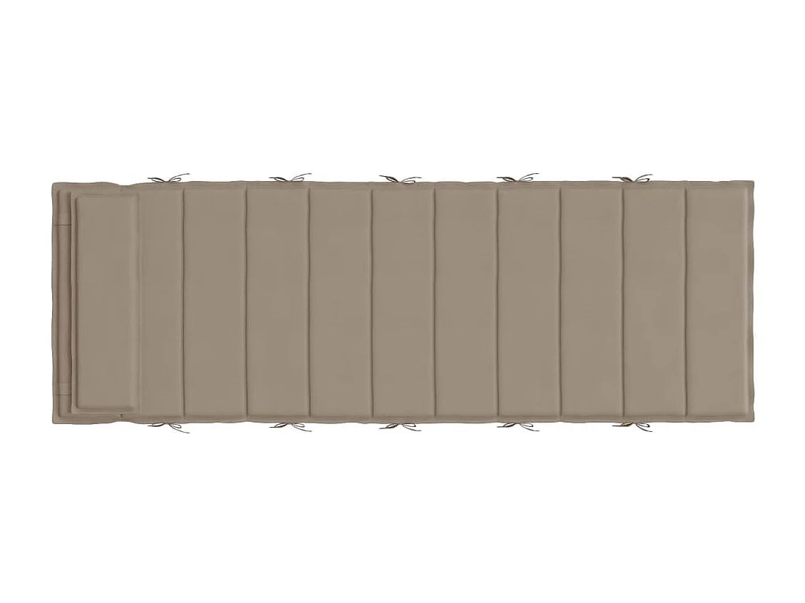 Almofadão para espreguiçadeira tecido oxford cinzento-acastanhado