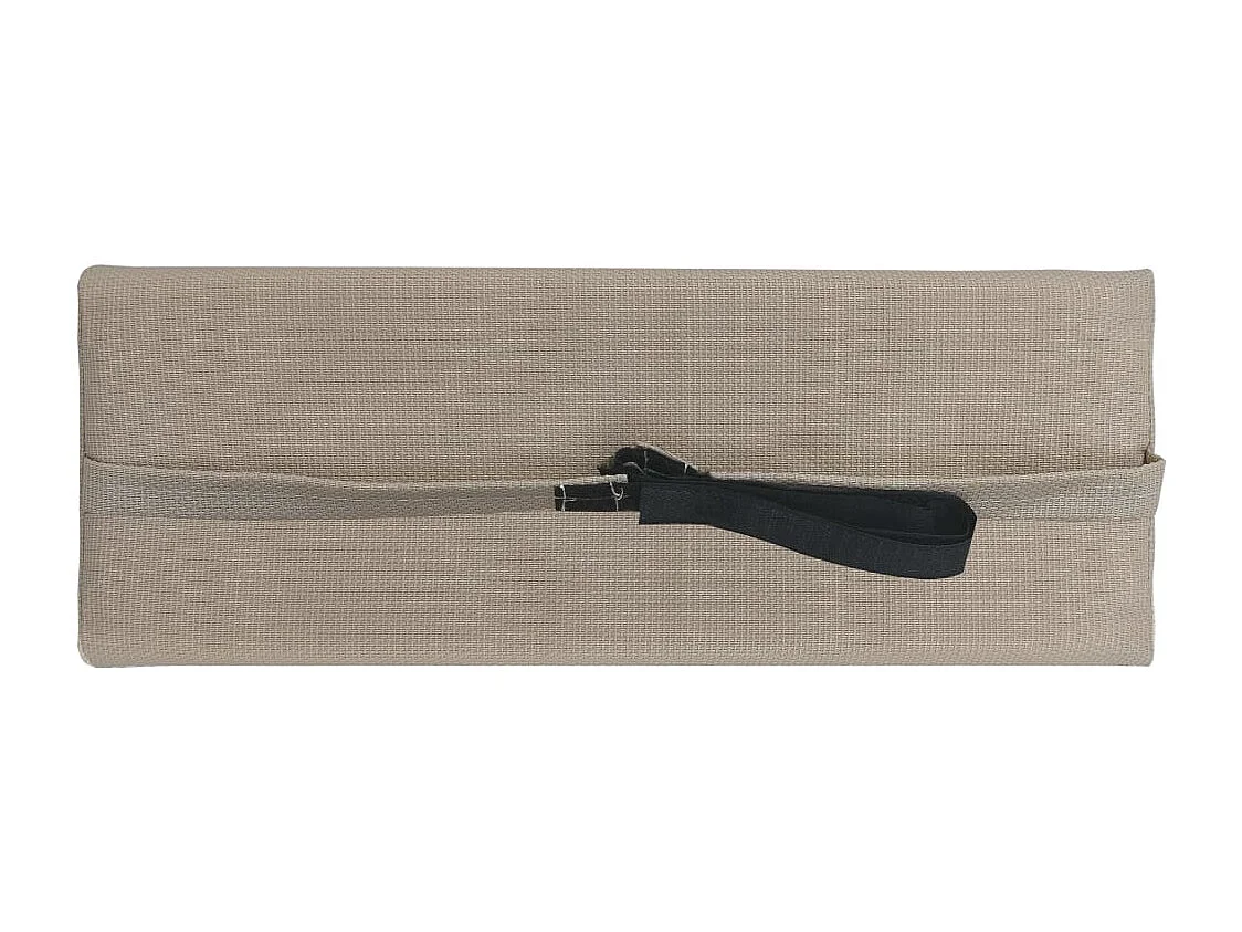 Reposacabezas de silla jardín textilene gris taupe 40x7,5x15 cm