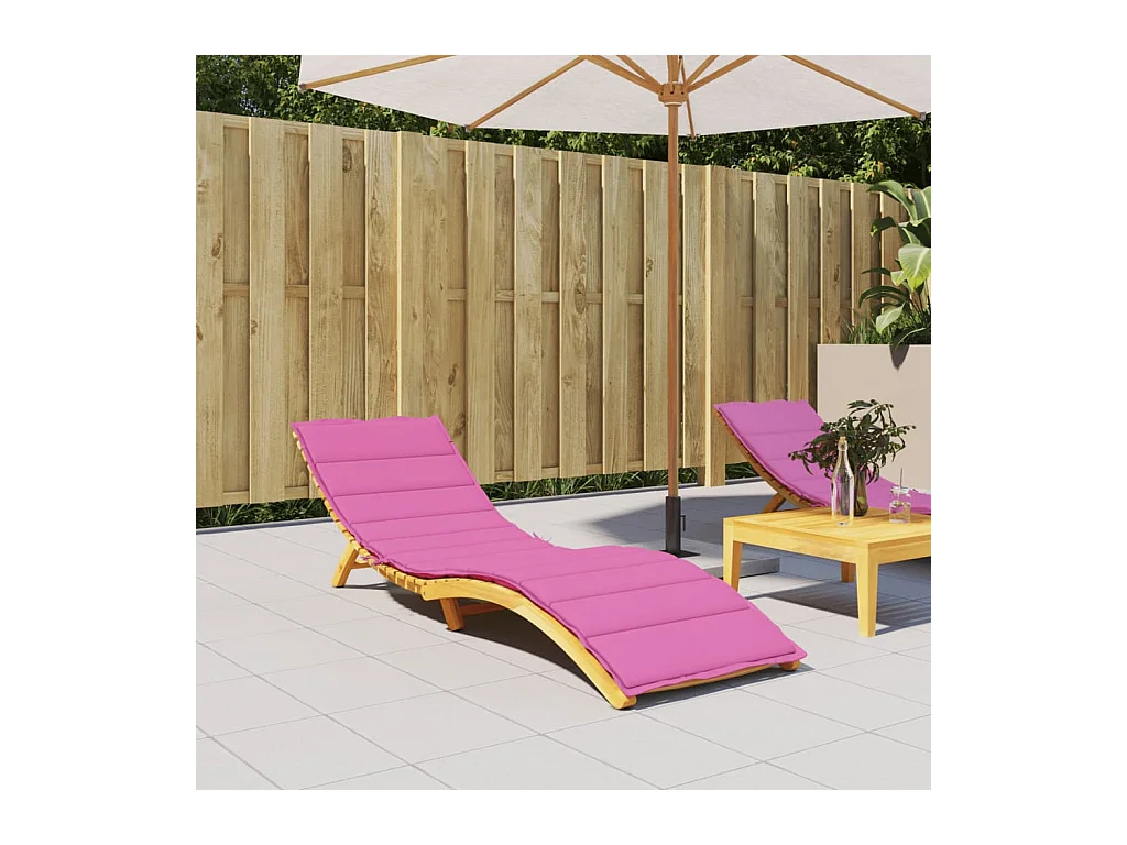 Coussin de chaise longue rose tissu oxford