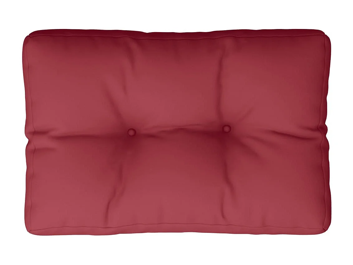 Almofadão para paletes 50x40x12 cm tecido vermelho tinto