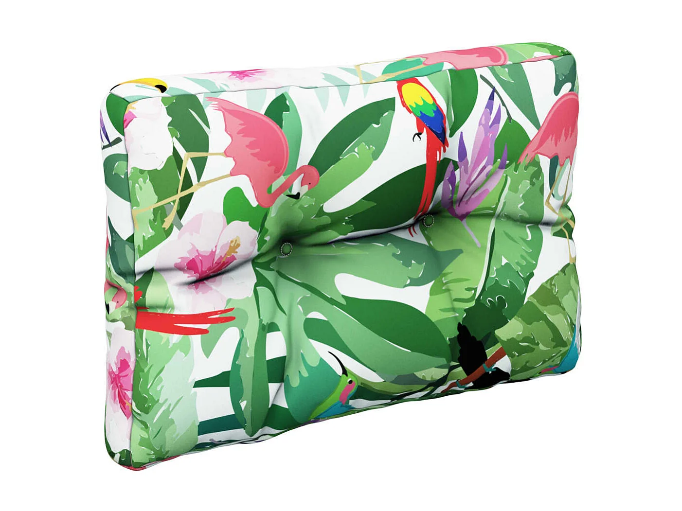 Coussin de palette multicolore 50x40x12 cm tissu