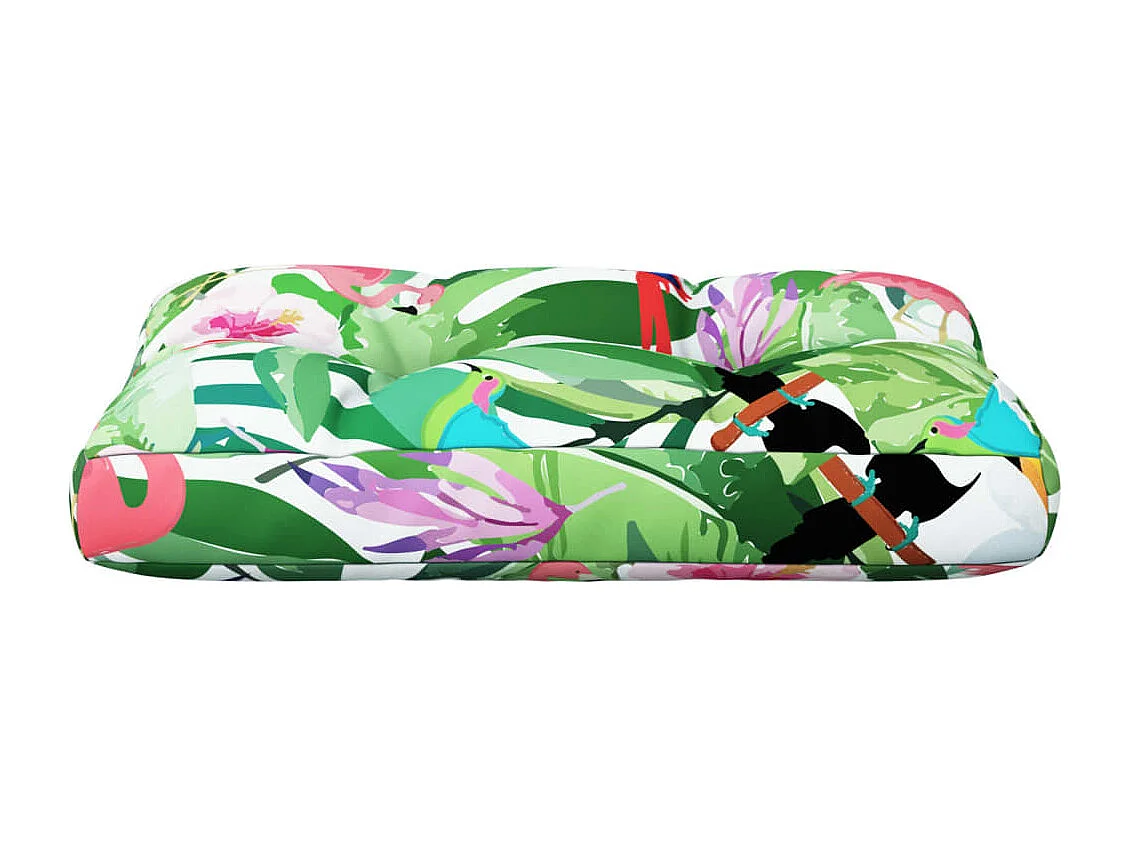 Coussin de palette multicolore 50x40x12 cm tissu