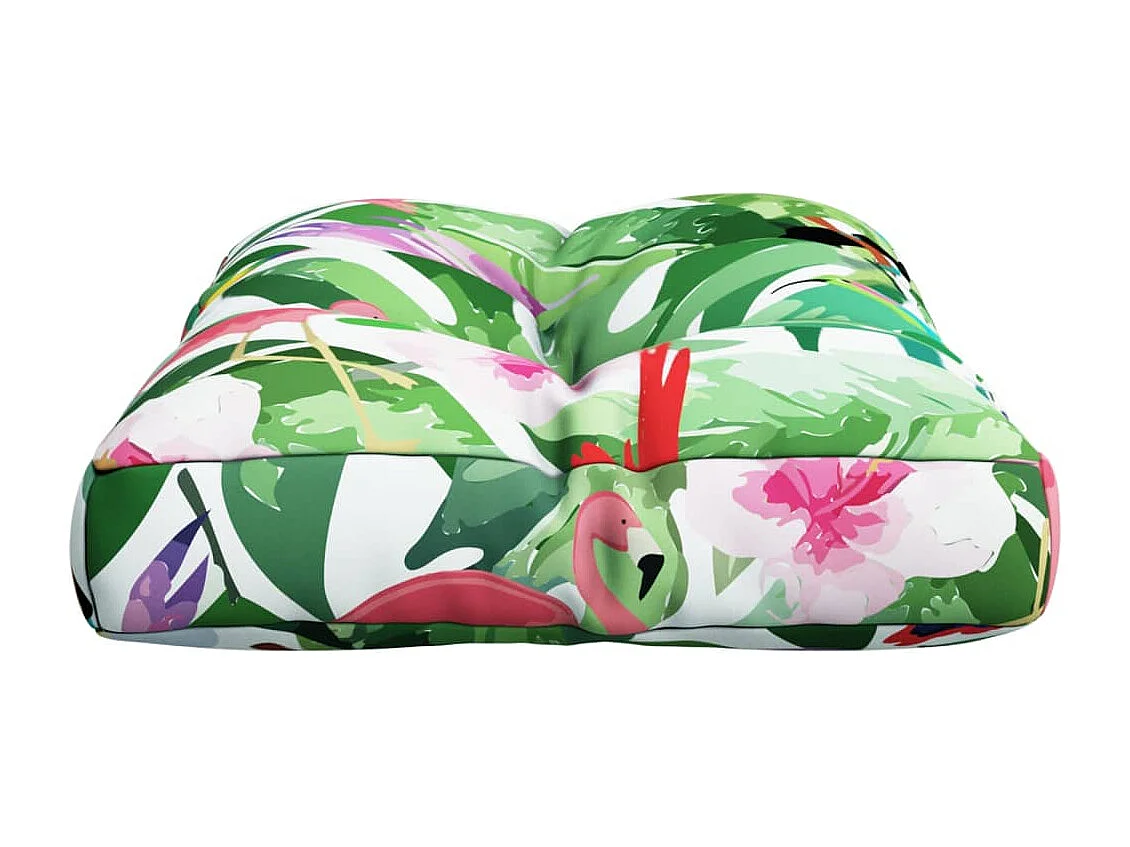 Coussin de palette multicolore 50x40x12 cm tissu