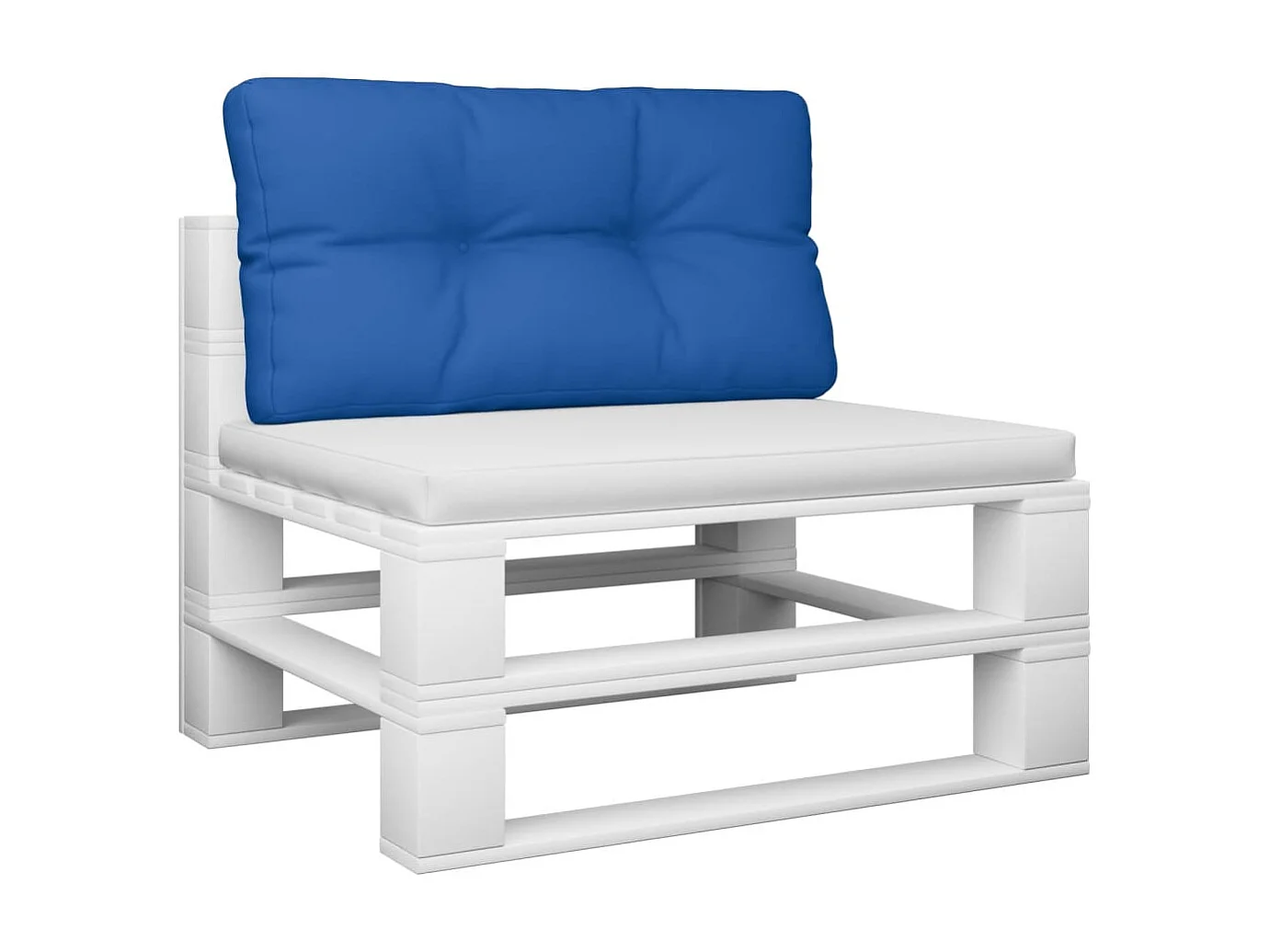 Almofadão para sofá de paletes 70x40x12 cm tecido azul real