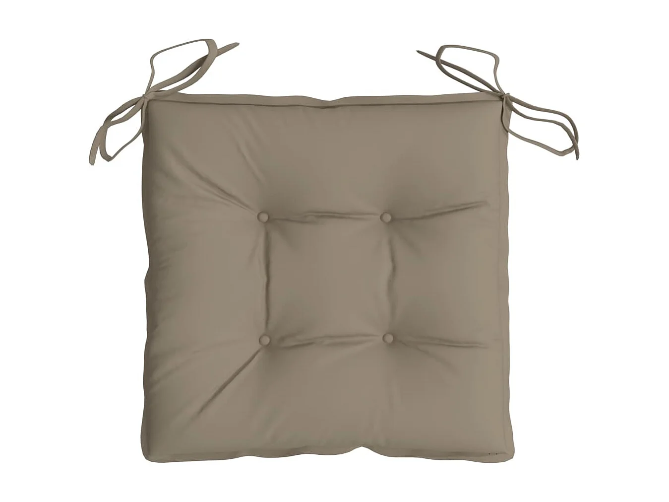 Coussins de palette lot de 4 taupe 50x50x7 cm tissu oxford