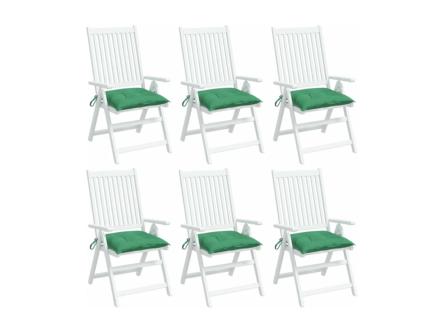 Coussins de palette lot de 6 vert 50x50x7 cm tissu oxford