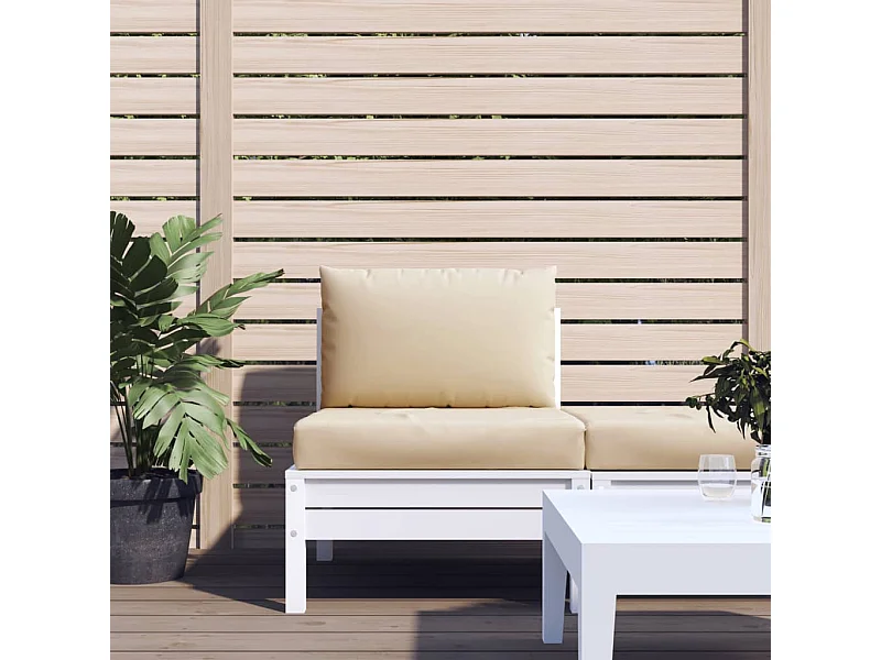 Cojines para palets 2 unidades tela Oxford beige