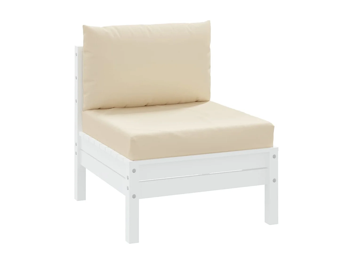 Cojines para palets 2 unidades tela Oxford beige